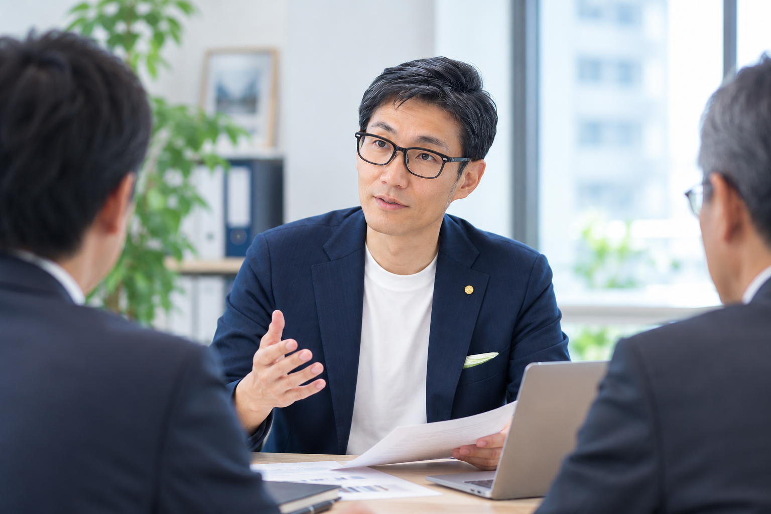 但馬100社の経営者へのインタビュー